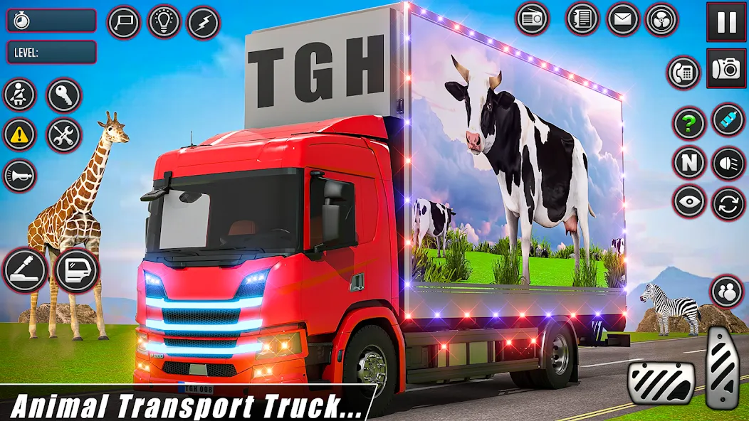 Animal Transport Driving Games MOD APK на Android — Много денег — скриншот 4