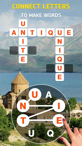 World of Wonders - Word Games на Андроид — Мод Много денег и подсказок — скриншот 1 World of Wonders - Word Games на Андроид — Мод Много денег и подсказок — скриншот 1