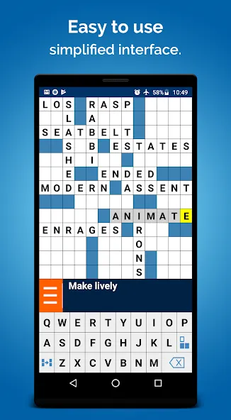 Скачать Crossword Puzzle на Android — Много денег и подсказок — скриншот 1