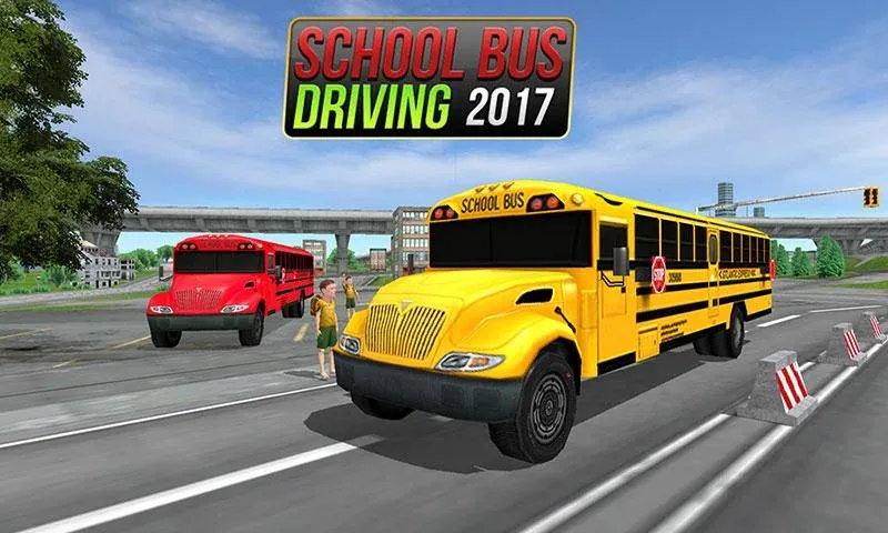 Скачать School Bus Driving Game на телефон — Много денег — скриншот 1