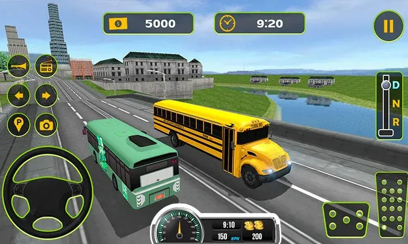 Скачать School Bus Driving Game на телефон — Много денег — скриншот 2