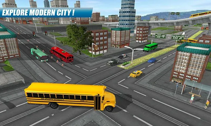 Скачать School Bus Driving Game на телефон — Много денег — скриншот 3