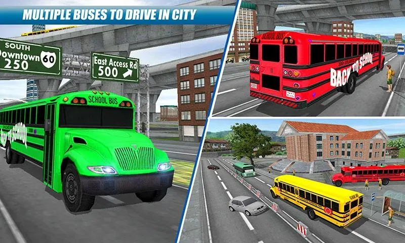 Скачать School Bus Driving Game на телефон — Много денег — скриншот 4