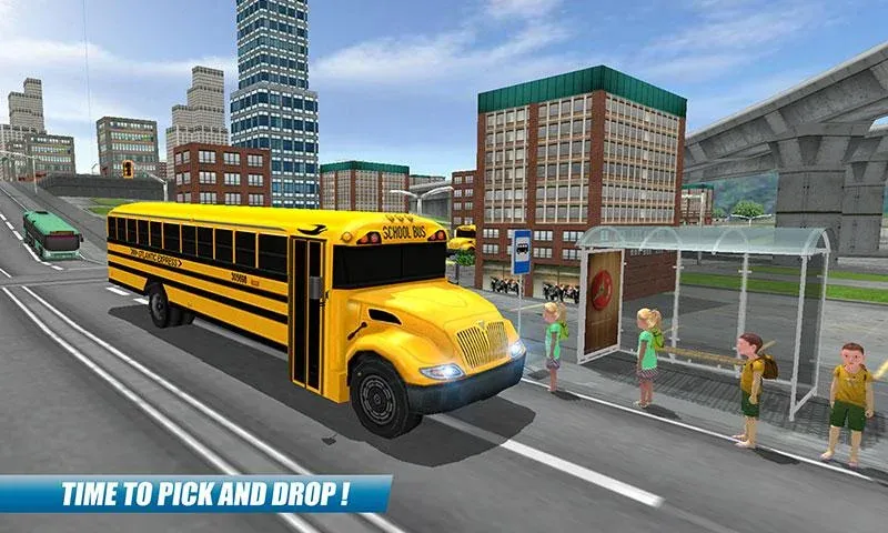 Скачать School Bus Driving Game на телефон — Много денег — скриншот 5
