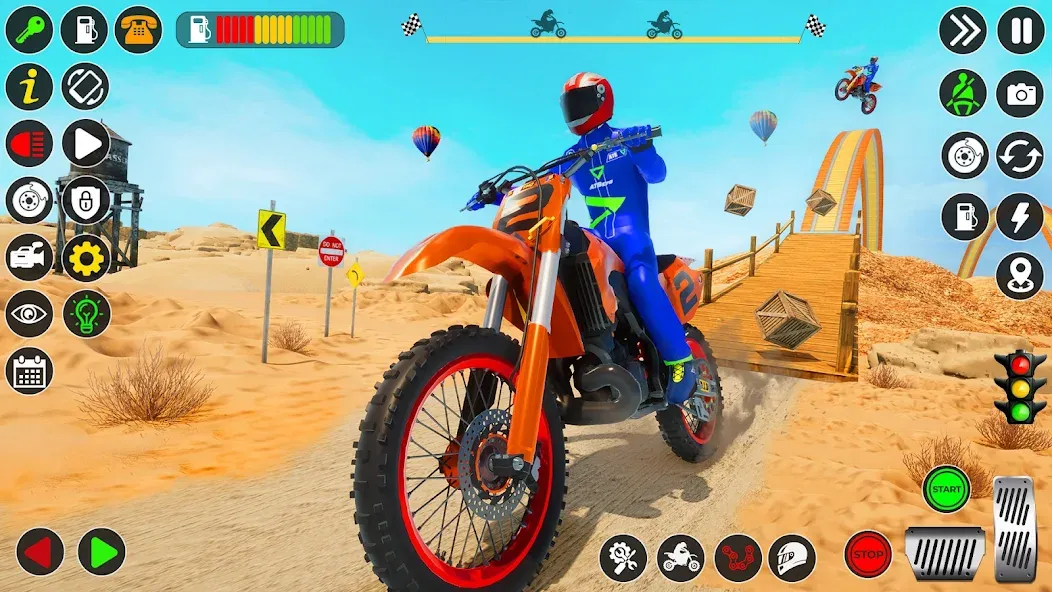 Скачать Bike Stunt Games Stunt Bike 3D на телефон — Много денег — скриншот 2