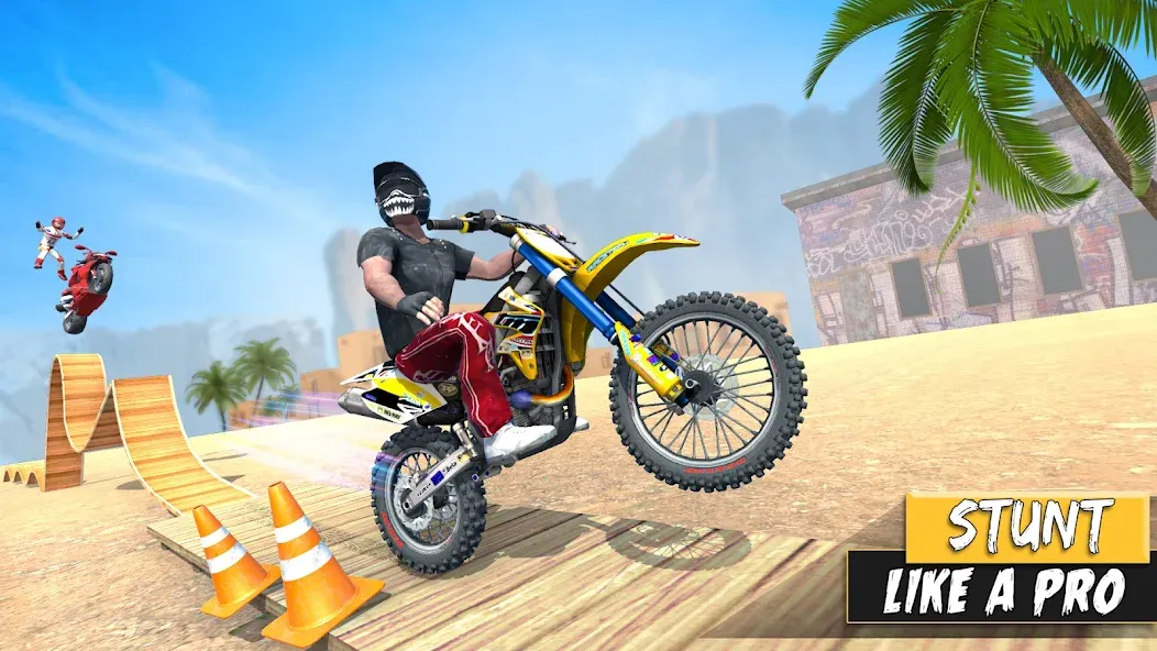 Скачать Bike Stunt Games Stunt Bike 3D на телефон — Много денег — скриншот 4