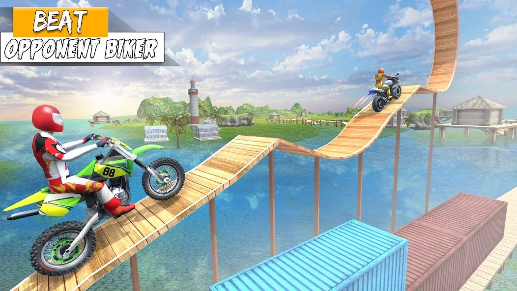 Скачать Bike Stunt Games Stunt Bike 3D на телефон — Много денег — скриншот 5