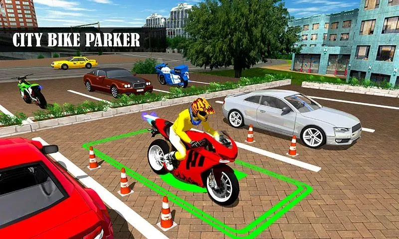 Bike Parking Moto Driving Game на Андроид — Много денег — скриншот 1