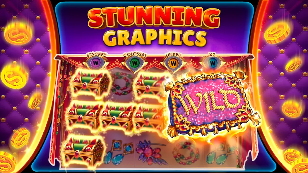 Slots UP - online casino game на Андроид — Много денег — скриншот 3 Slots UP - online casino game на Андроид — Много денег — скриншот 3