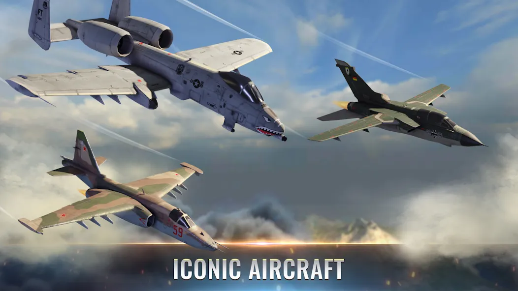 Скачать Fighter Pilot: HeavyFire (Мод: Много денег) на Андроид — скриншот 1