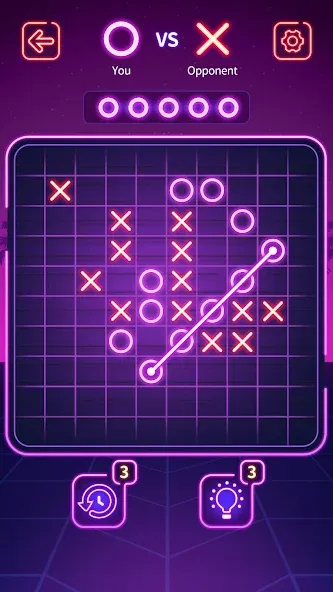 Скачать взлом Tic Tac Toe - Offline XOXO на Андроид — Все темы разблокированы — скриншот 2