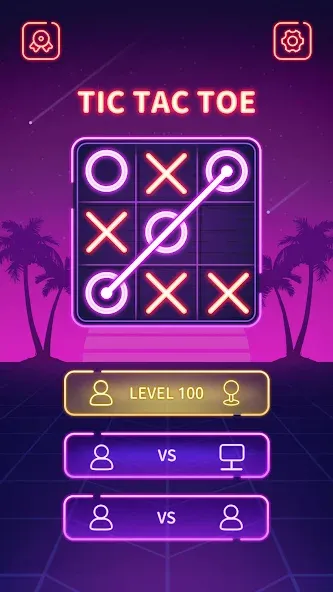 Скачать взлом Tic Tac Toe - Offline XOXO на Андроид — Все темы разблокированы — скриншот 3