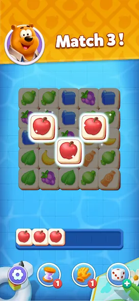 Скачать взлом Tile Match - Brain Puzzle Game на Андроид — Много денег — скриншот 1