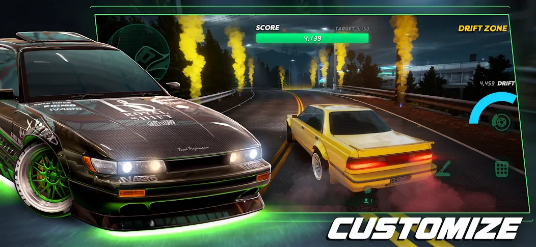 Static Shift Racing (Мод Много денег) — скриншот 2