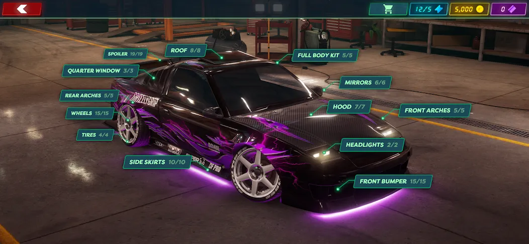 Static Shift Racing (Мод Много денег) — скриншот 5