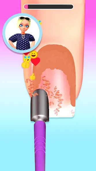 Nail Salon 3D MOD APK — Все открыто — скриншот 2
