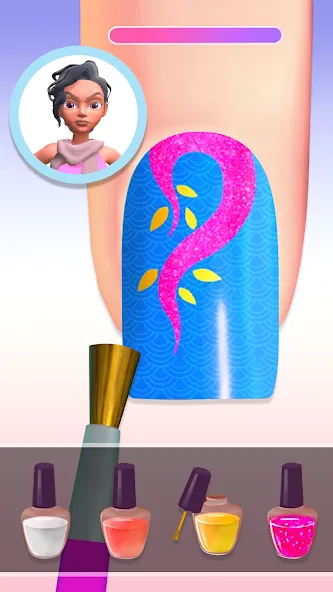 Nail Salon 3D MOD APK — Все открыто — скриншот 5