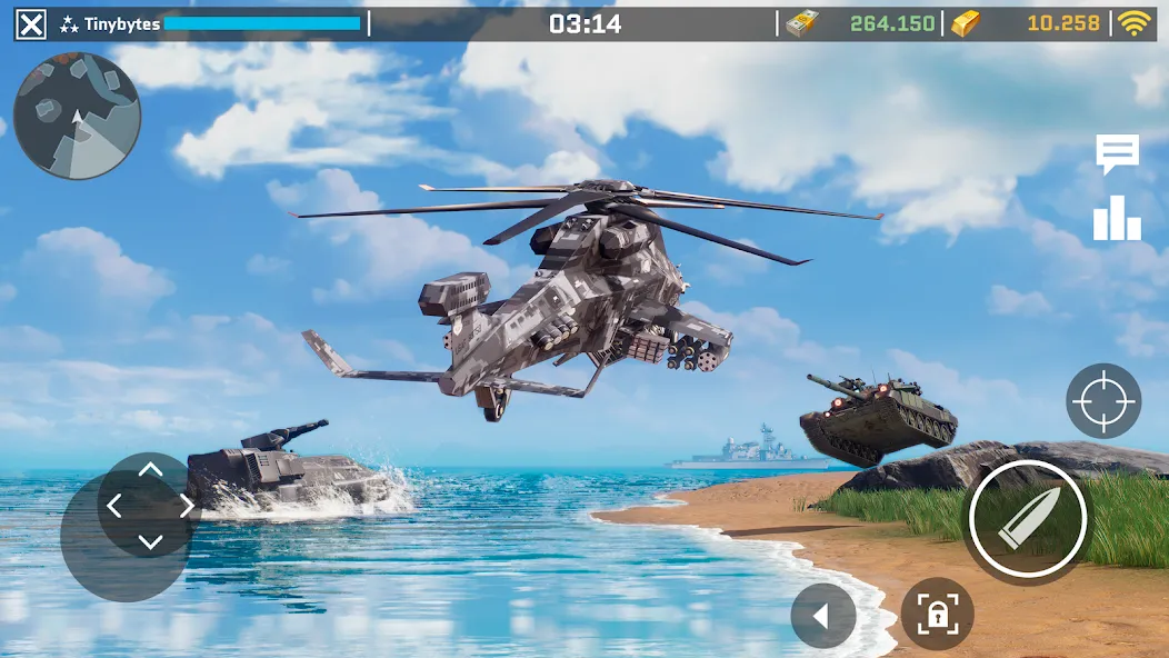 Скачать Massive Warfare: Tanks PvP War на телефон — Много денег и бессмертие — скриншот 1 Скачать Massive Warfare: Tanks PvP War на телефон — Много денег и бессмертие — скриншот 1