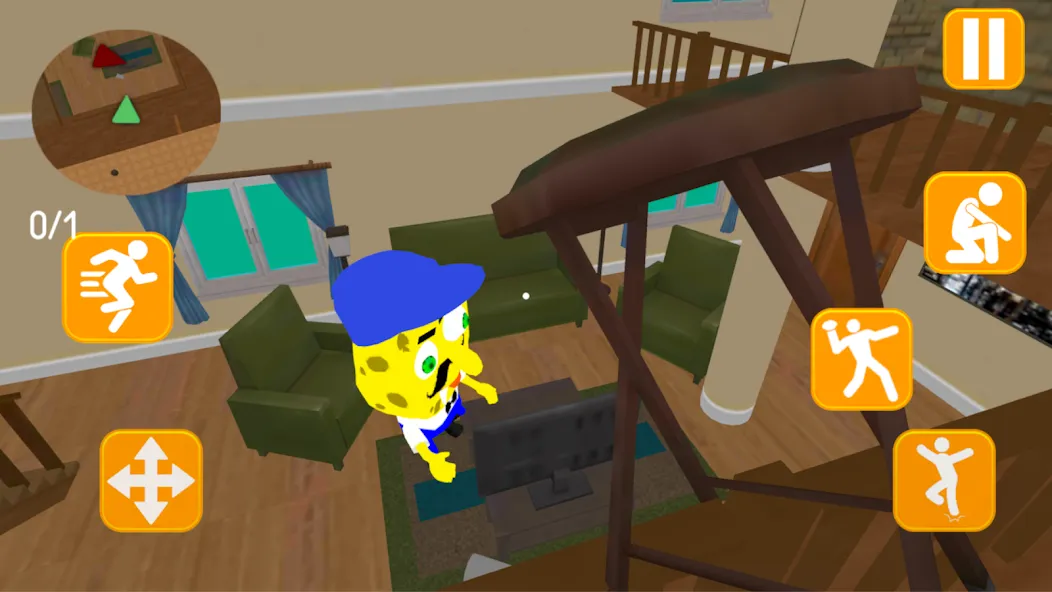 Скачать Neighbor Sponge. Scary Secret на телефон — Много денег — скриншот 4