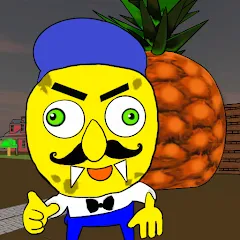Скачать Neighbor Sponge. Scary Secret на телефон — Много денег