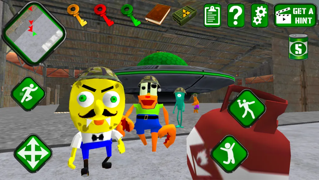 Скачать Sponge Area 51. Neighbor Alien — Много денег — скриншот 3
