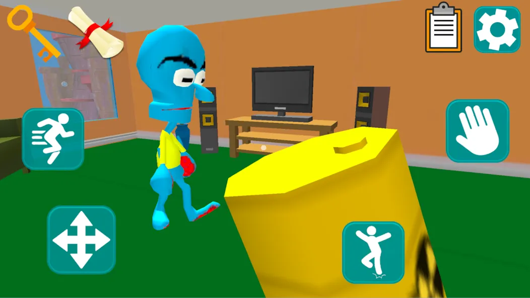 Скачать взлом Squid Neighbor. Sponge Escape на Андроид — Много денег — скриншот 3