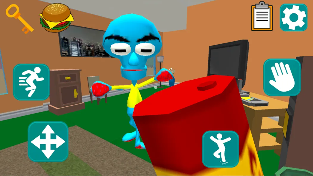 Скачать взлом Squid Neighbor. Sponge Escape на Андроид — Много денег — скриншот 4