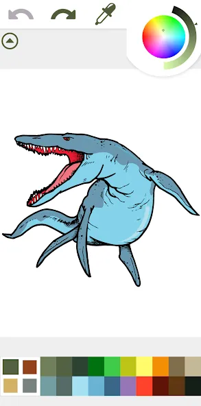 Скачать взлом Dinosaurs Coloring Book Dino на Андроид — Все цвета и кисти открыты — скриншот 4 Скачать взлом Dinosaurs Coloring Book Dino на Андроид — Все цвета и кисти открыты — скриншот 4