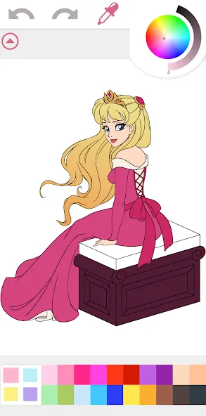 Скачать Princess Coloring Book Game на Андроид — Все разблокировано — скриншот 4