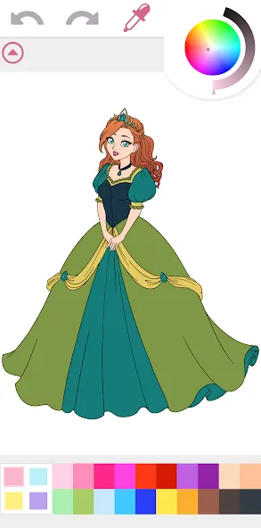 Скачать Princess Coloring Book Game на Андроид — Все разблокировано — скриншот 5