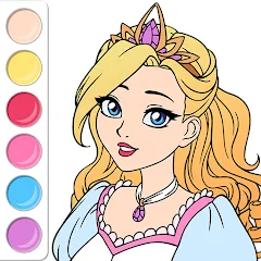 Скачать Princess Coloring Book Game на Андроид — Все разблокировано