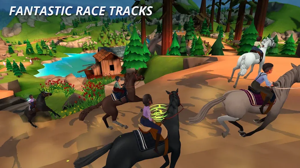 Wildshade: Fantasy Horse Races MOD — Много денег на Андроид — скриншот 1
