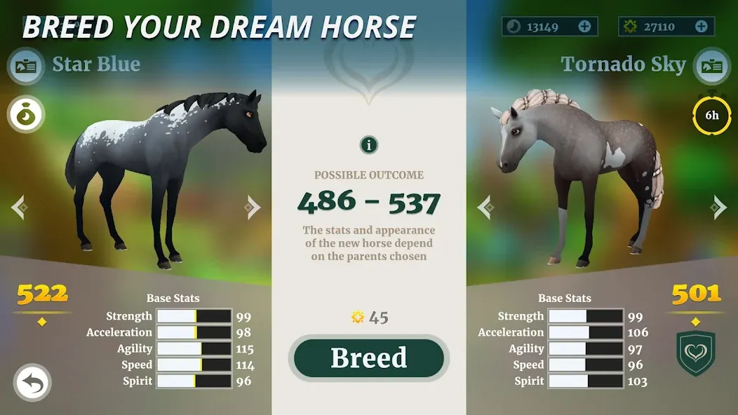 Wildshade: Fantasy Horse Races MOD — Много денег на Андроид — скриншот 2