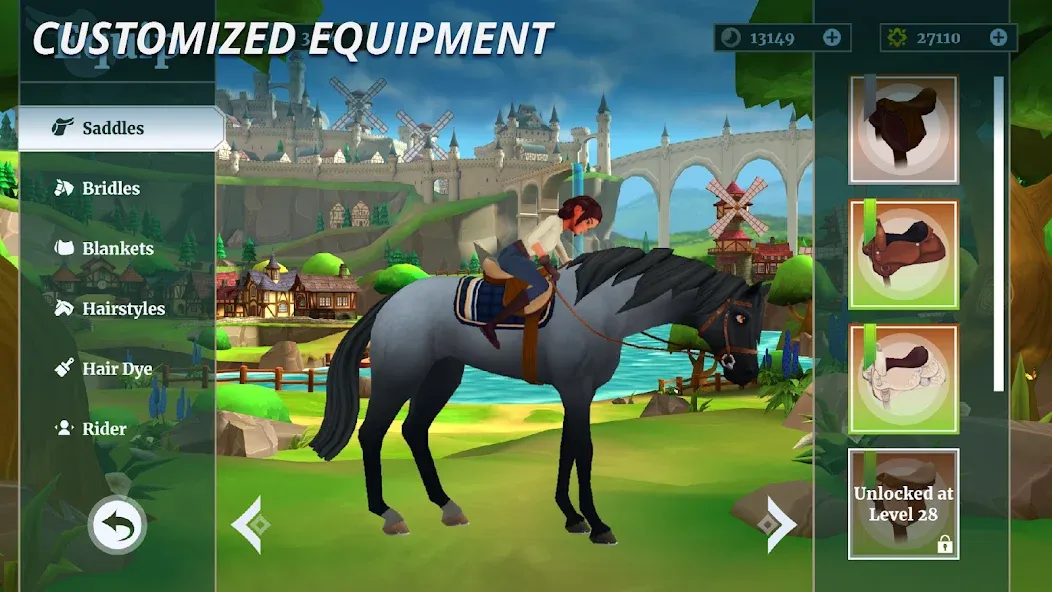 Wildshade: Fantasy Horse Races MOD — Много денег на Андроид — скриншот 5