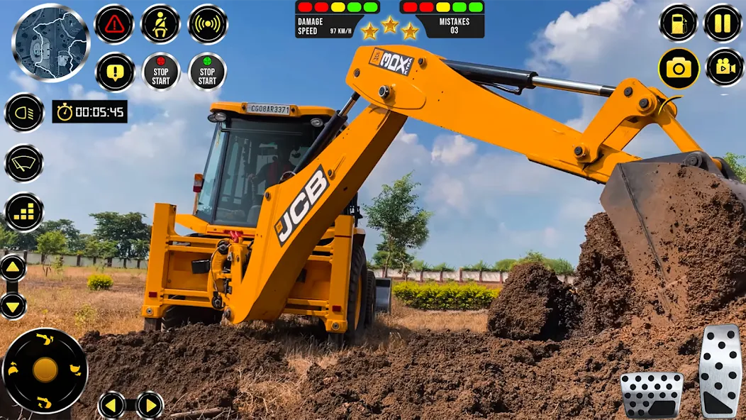 Взломанная JCB Excavator Construction 3D на Андроид — Много денег — скриншот 4