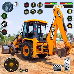 Взломанная JCB Excavator Construction 3D на Андроид — Много денег