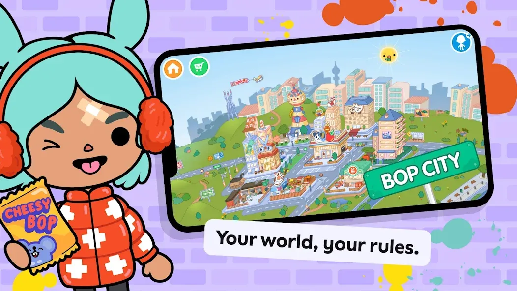 Скачать взломанную Toca Boca World — Все открыто — скриншот 1