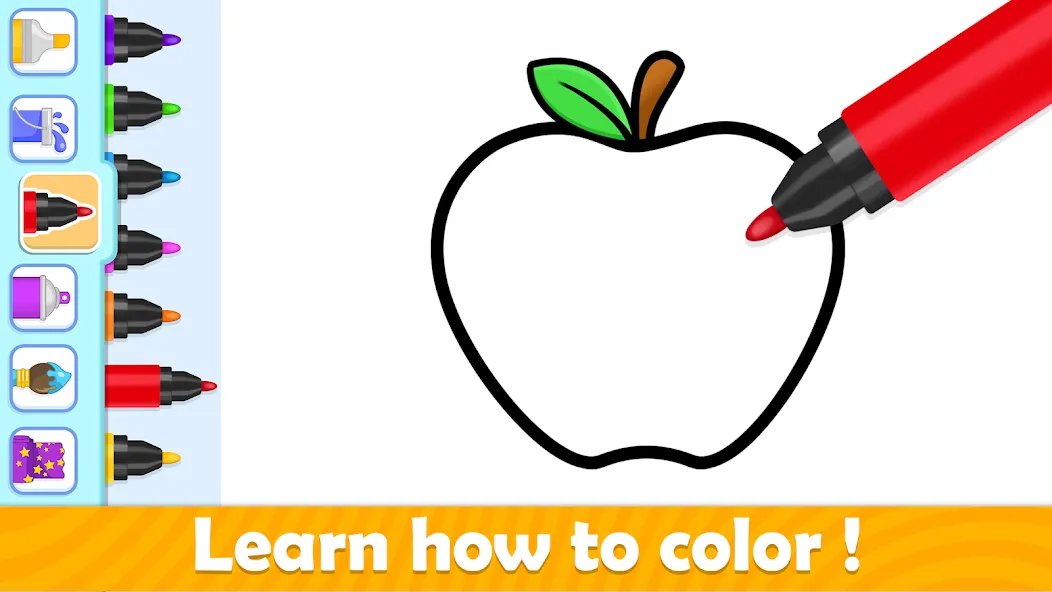 Toddler Coloring Book For Kids MOD APK — Все разблокировано — скриншот 1