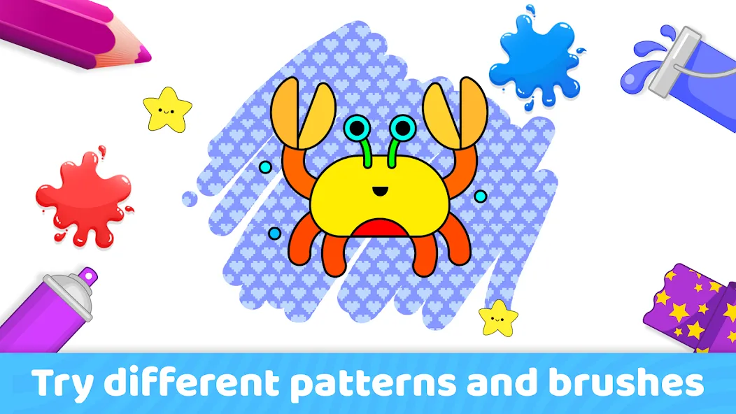 Toddler Coloring Book For Kids MOD APK — Все разблокировано — скриншот 3