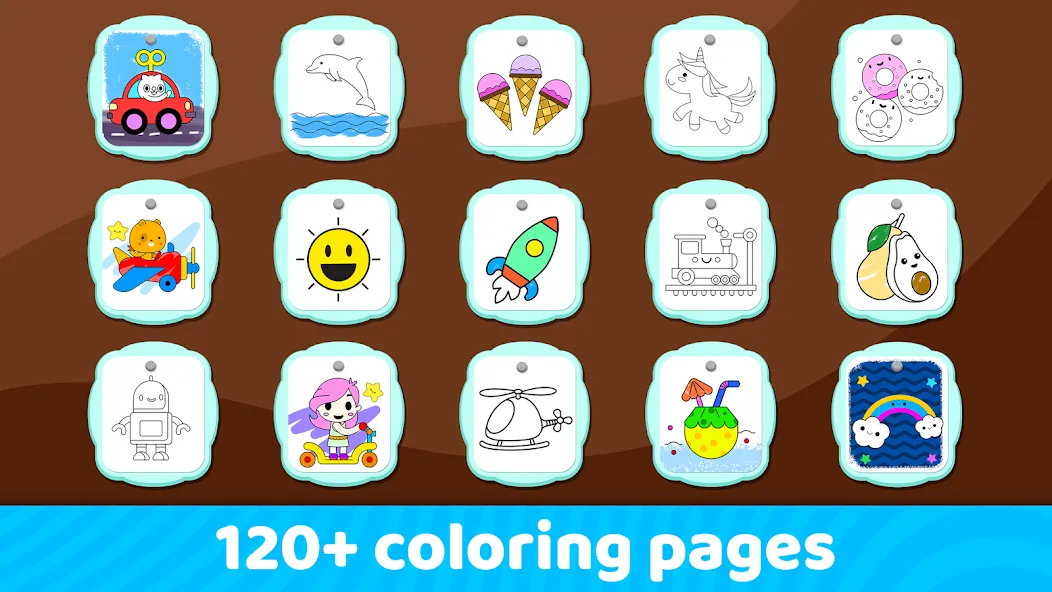 Toddler Coloring Book For Kids MOD APK — Все разблокировано — скриншот 4