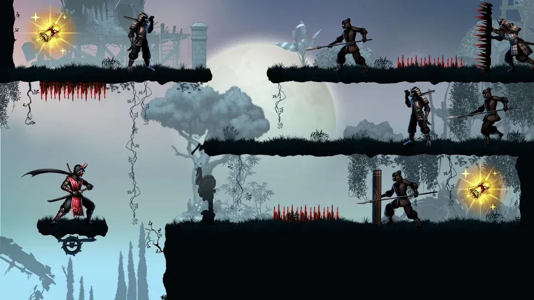Ninja warrior: legend of adven MOD APK на Android — Много денег — скриншот 3