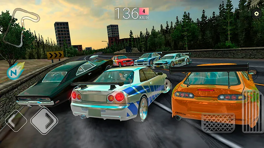 Скачать Racing in Car - Multiplayer (Мод: Много денег) на Андроид — скриншот 5