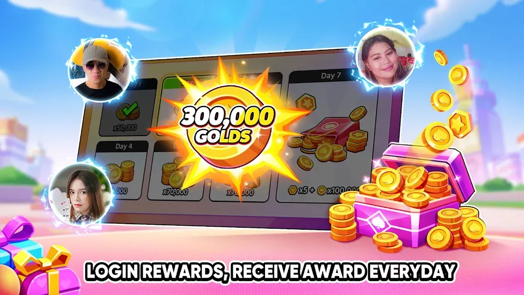 Tongits Go - Mines Slots Pusoy MOD — Бесконечные деньги и золото на Андроид — скриншот 5