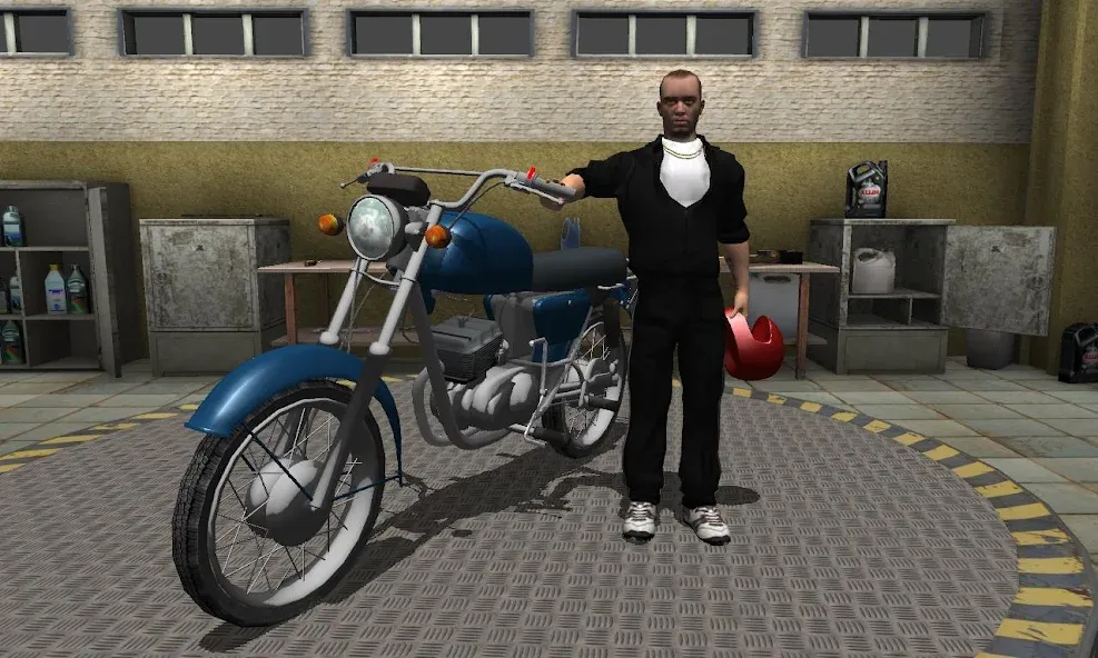 Скачать Russian Moto Traffic Rider 3D — Много денег — скриншот 2