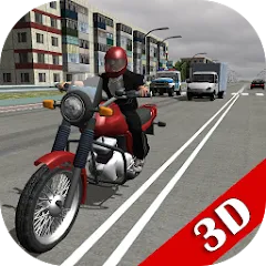 Скачать Russian Moto Traffic Rider 3D — Много денег