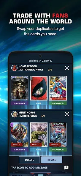 Скачать Marvel Collect! by Topps® (Мод: Бесконечные кристаллы) на Андроид — скриншот 3