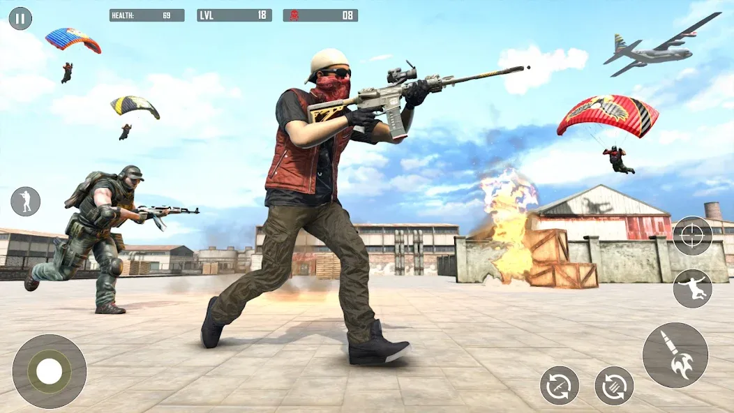 Battlegrounds Fire Squad War — Много денег — скриншот 3