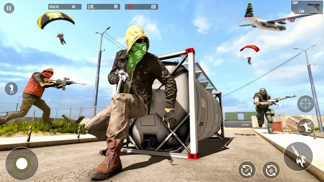 Battlegrounds Fire Squad War — Много денег — скриншот 5