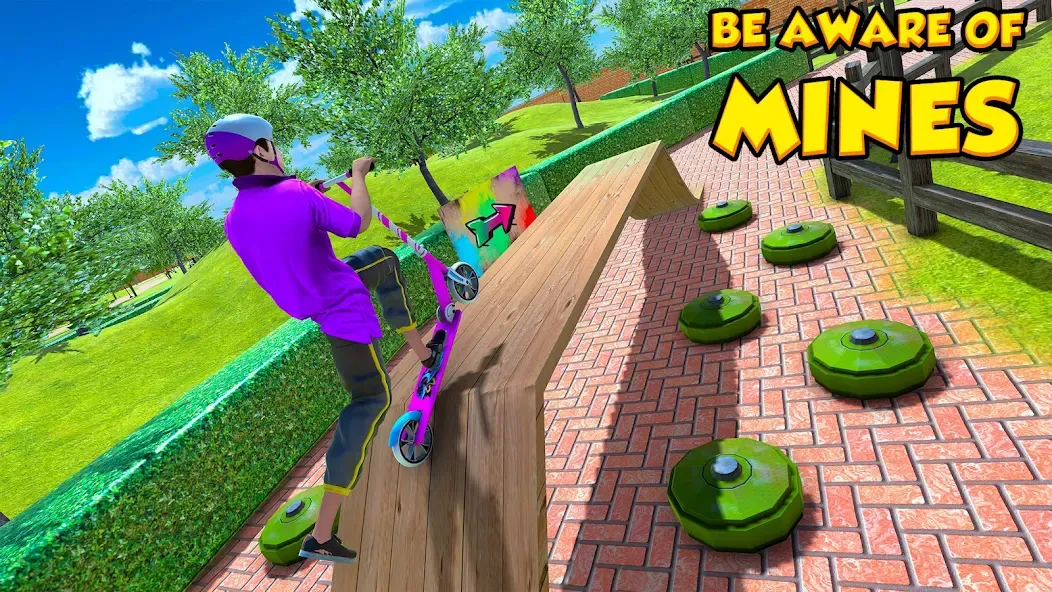 Скачать BMX Air Skate Scooter Tricks на Android — Много денег и всё разблокировано — скриншот 1