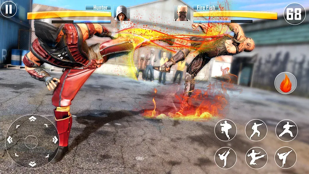 Kung Fu Fighting Karate Games MOD APK на Android — Много денег — скриншот 1